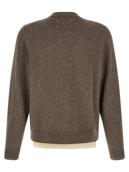 Brown Virgin Wool Cardigan