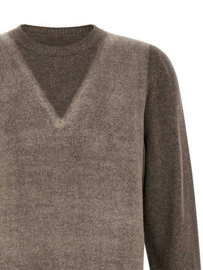 Brown Virgin Wool Cardigan