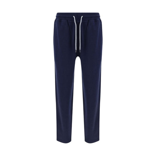 Blue Cotton Joggers (Workout Pants)
