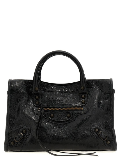 Black Lamb Leather Handbag