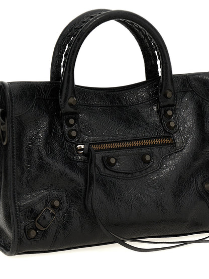Black Lamb Leather Handbag