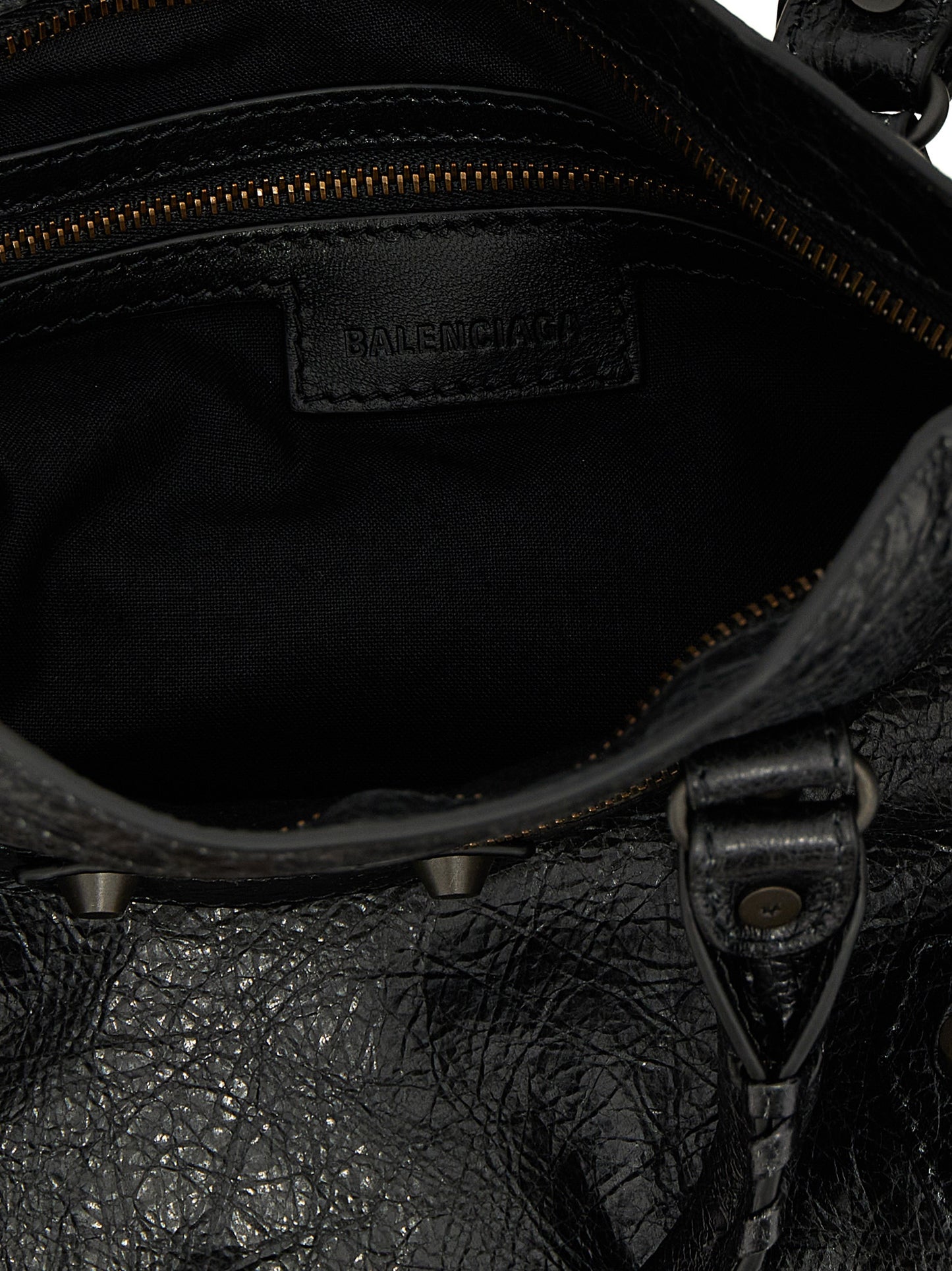 Black Lamb Leather Handbag