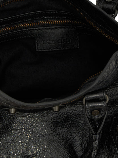 Black Lamb Leather Handbag