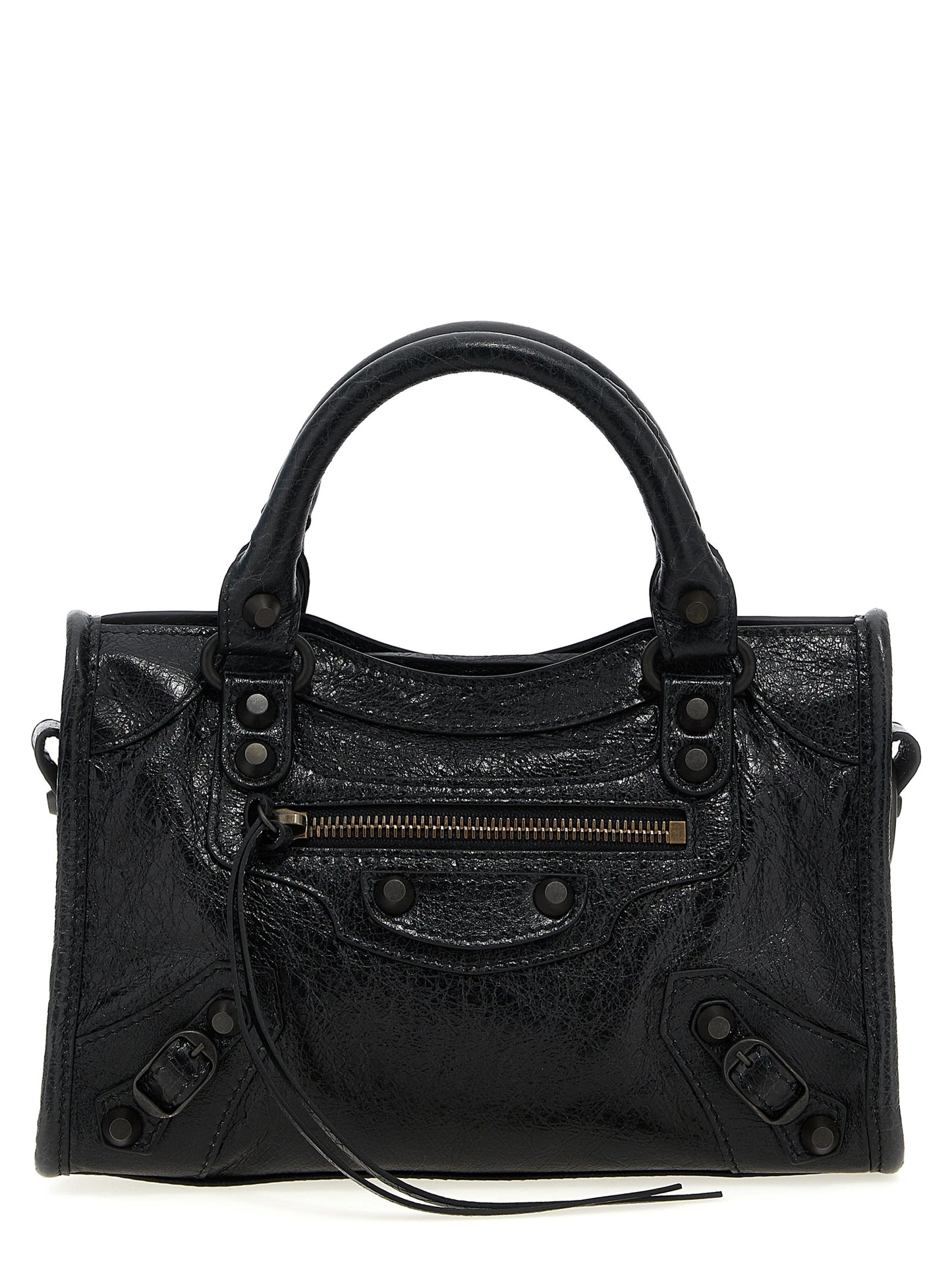 Black Lamb Leather Handbag
