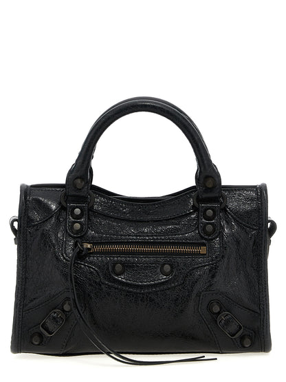 Black Lamb Leather Handbag