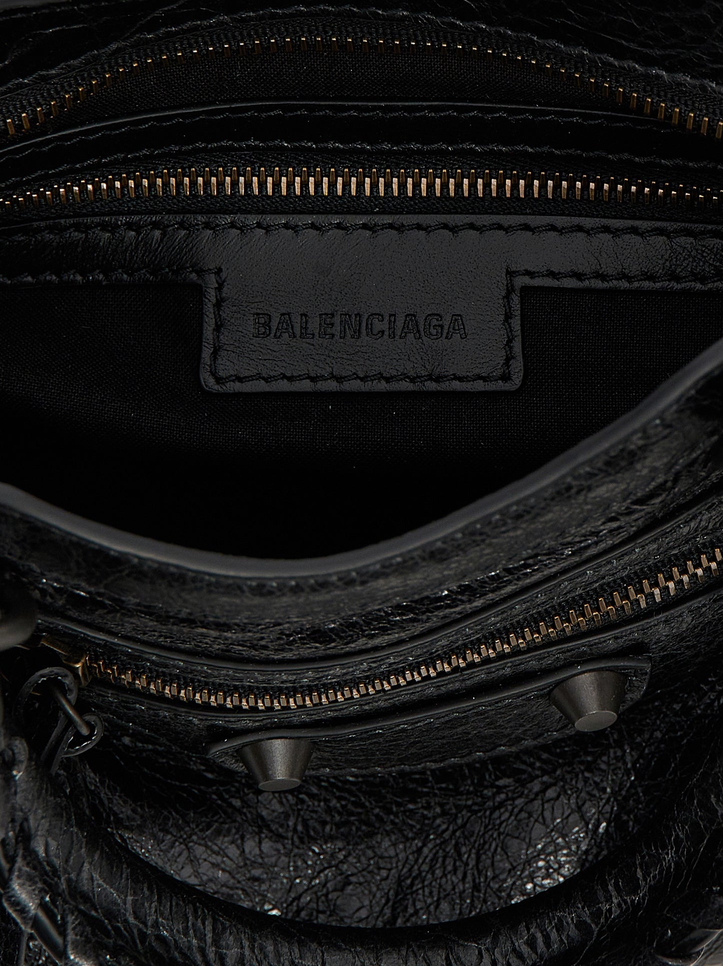 Black Lamb Leather Handbag