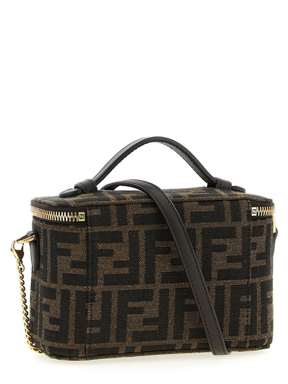 Brown Polyester Handbag