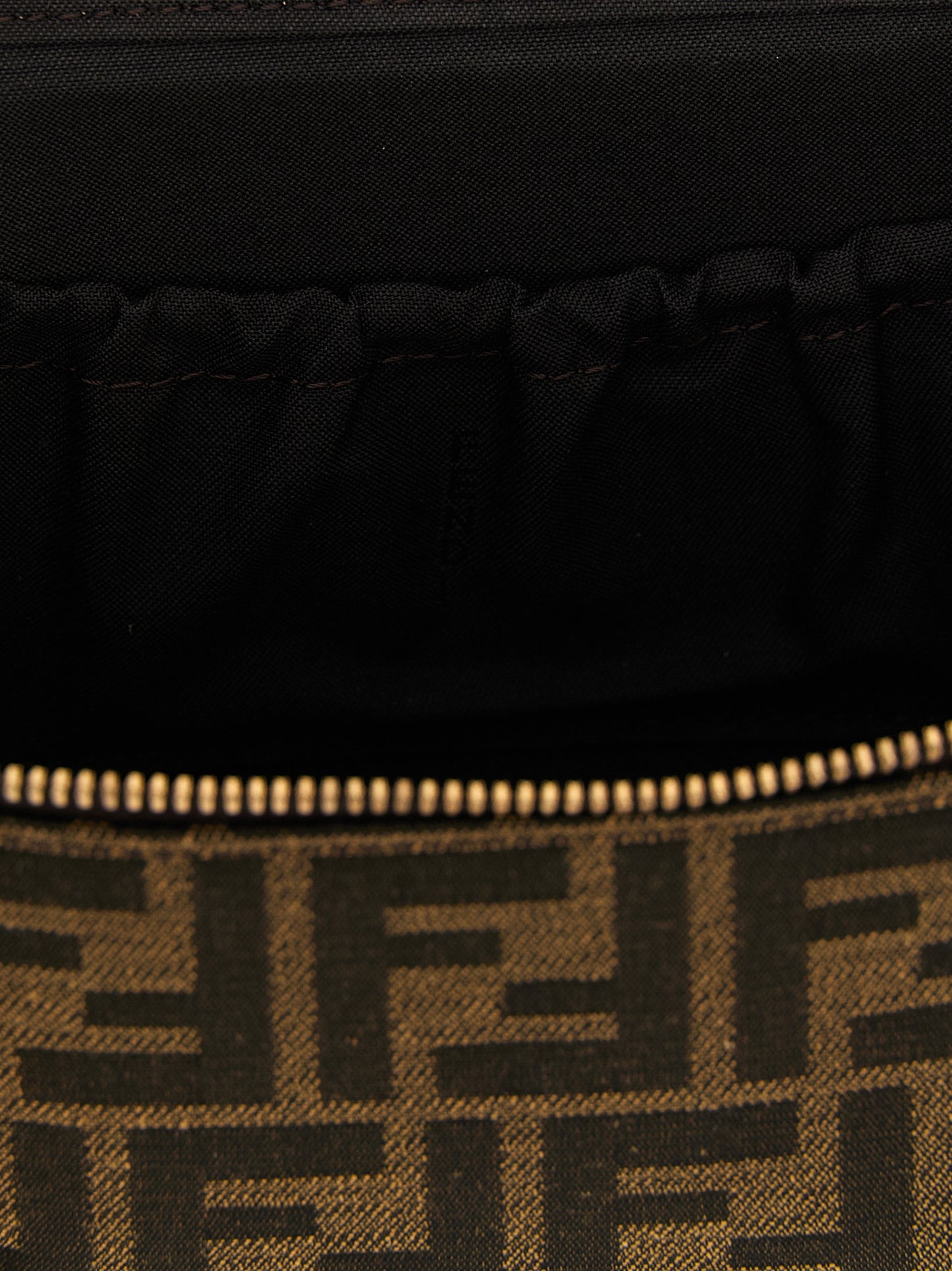 Brown Polyester Handbag