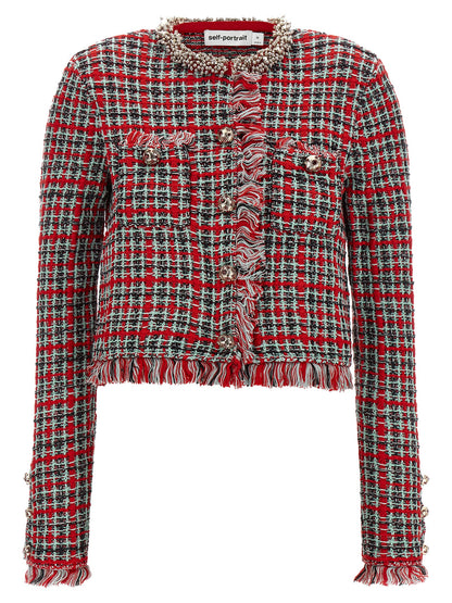 Multicolor Cotton Full-Length Jacket