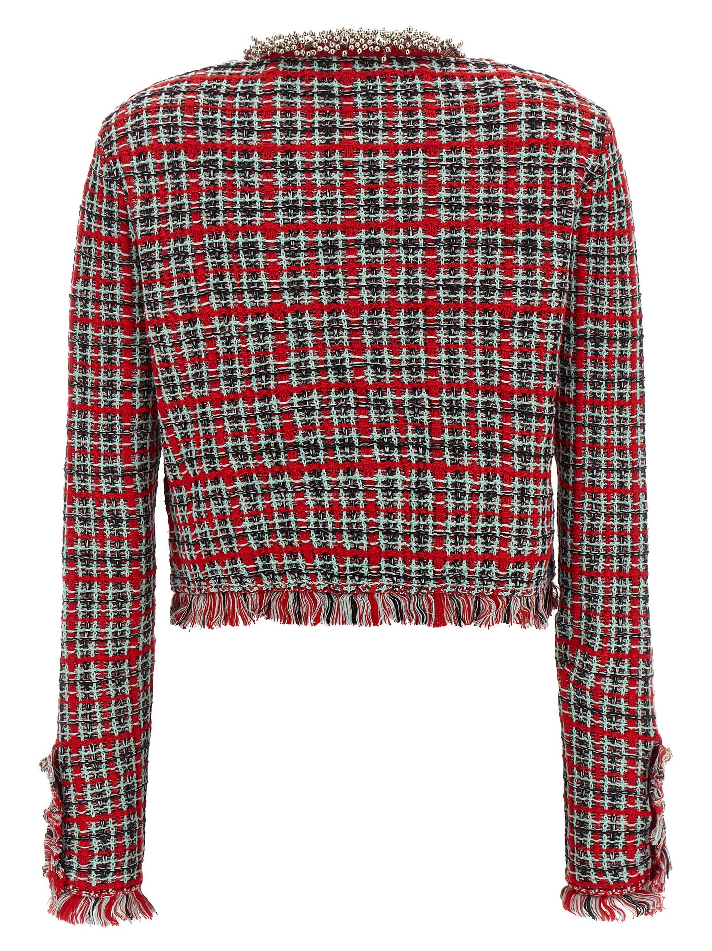 Multicolor Cotton Full-Length Jacket