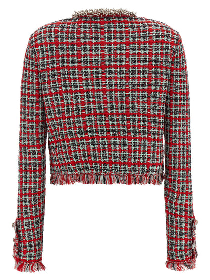 Multicolor Cotton Full-Length Jacket