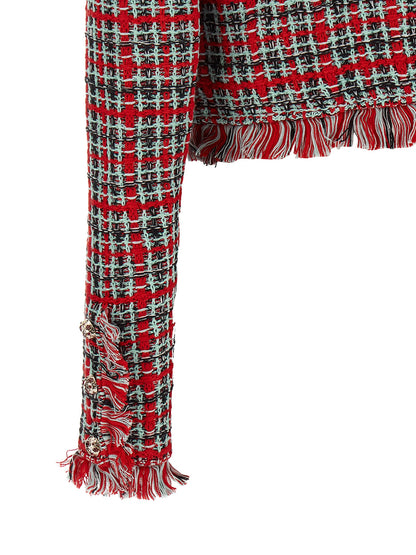 Multicolor Cotton Full-Length Jacket