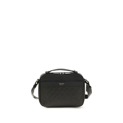 Black Calf Leather Bos Taurus Shoulder Bag