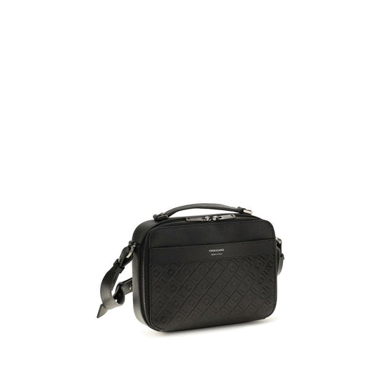 Black Calf Leather Bos Taurus Shoulder Bag