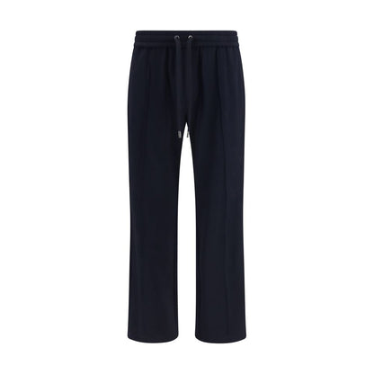 Blue Polyamide Athletic Pants