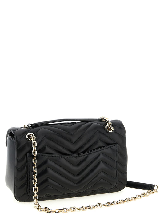 Black Lamb Leather Shoulder Bag