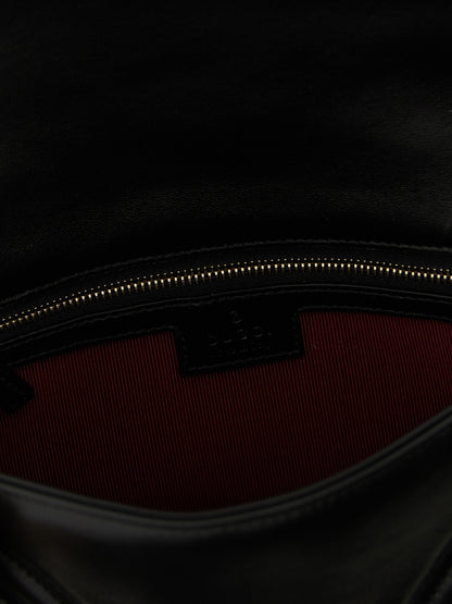 Black Lamb Leather Shoulder Bag