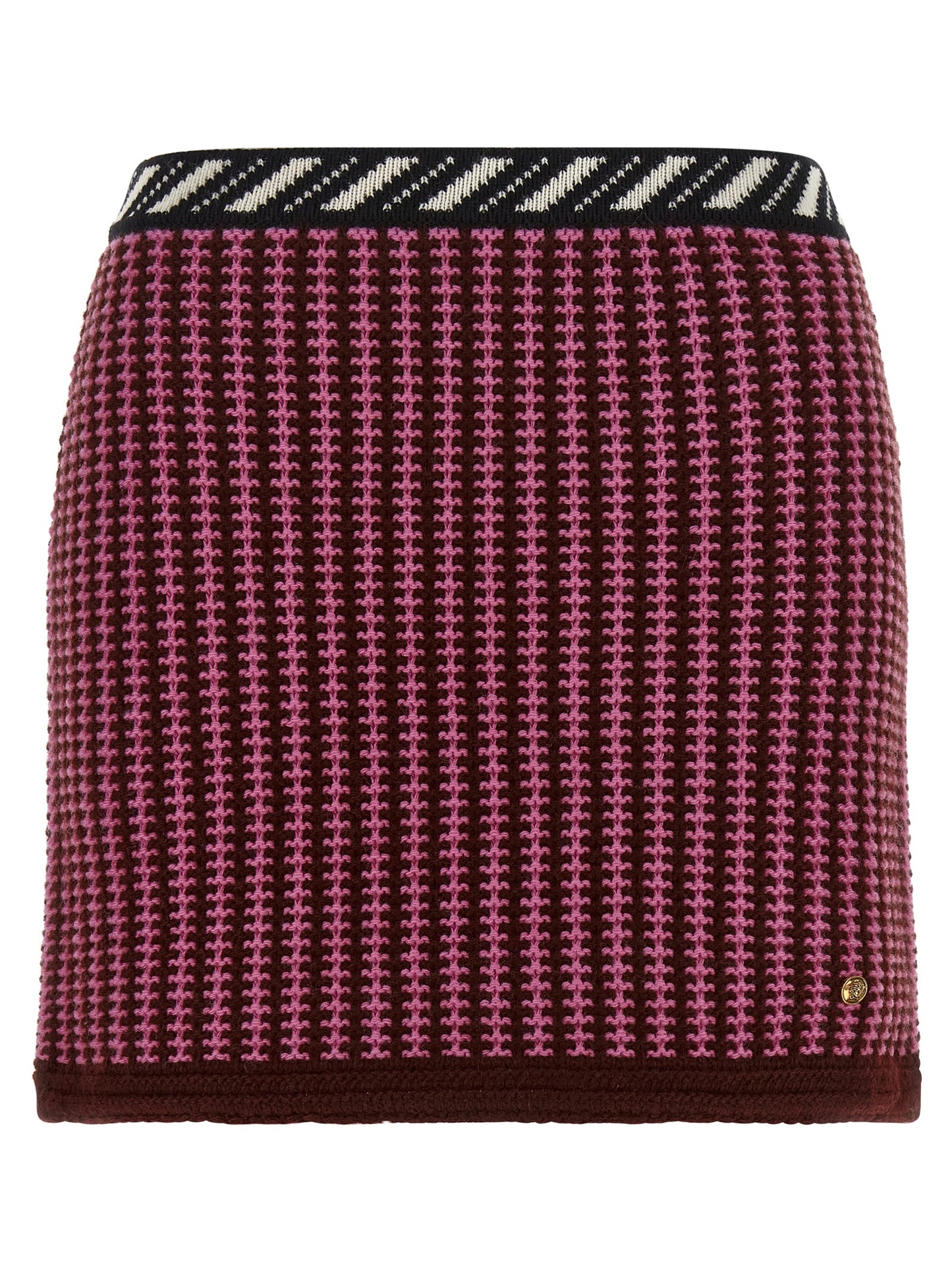 Multicolor Virgin Wool Long Skirt