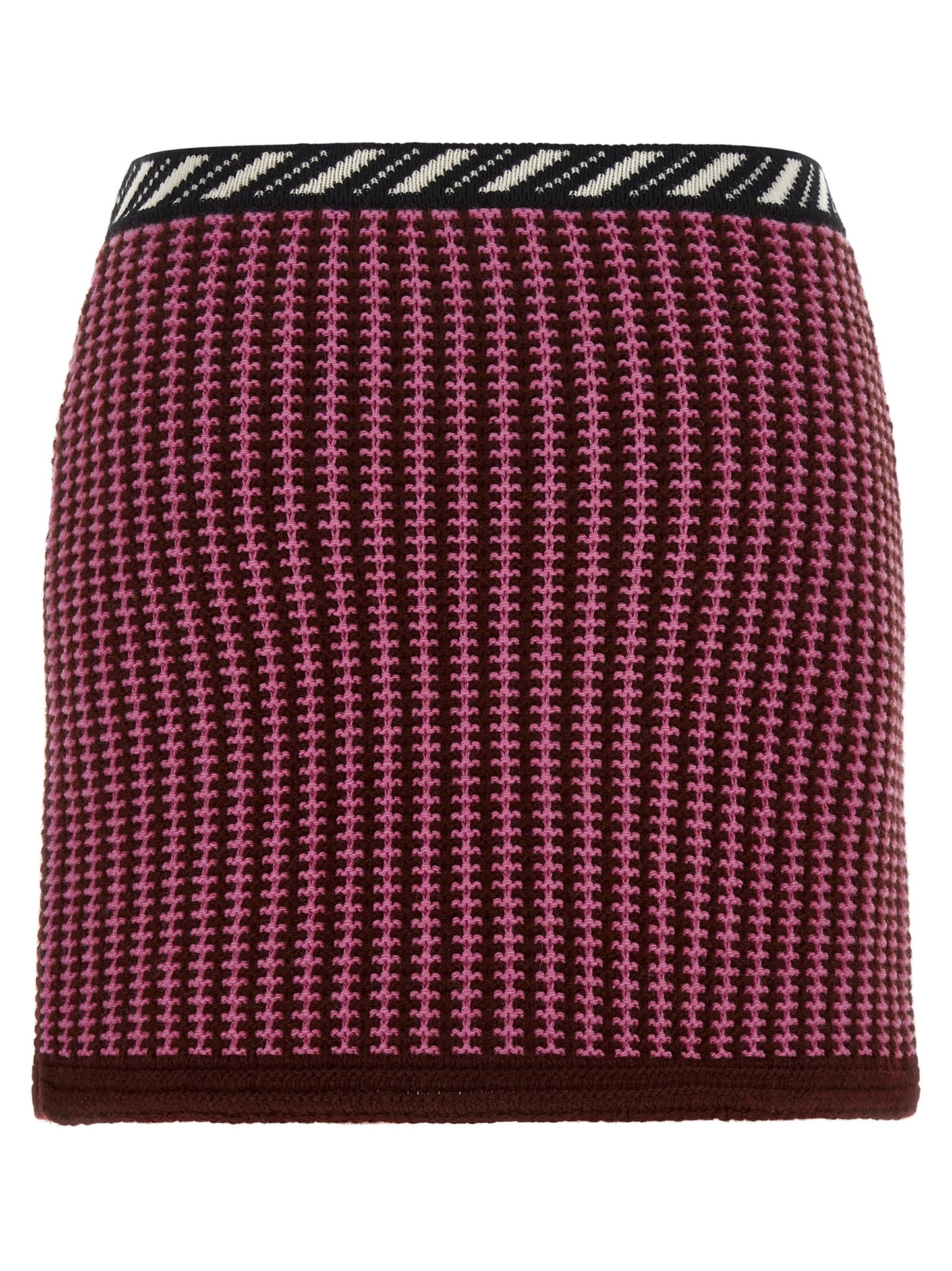 Multicolor Virgin Wool Long Skirt