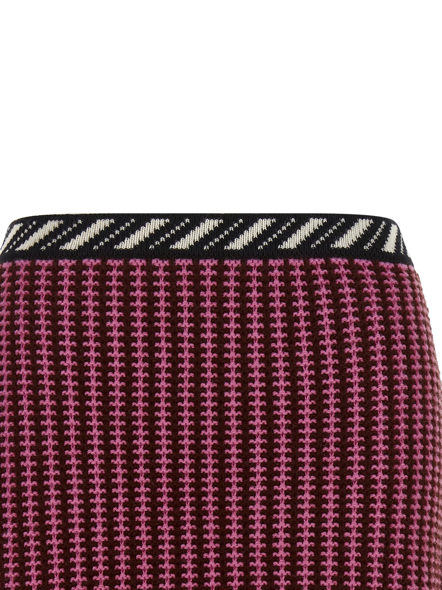 Multicolor Virgin Wool Long Skirt