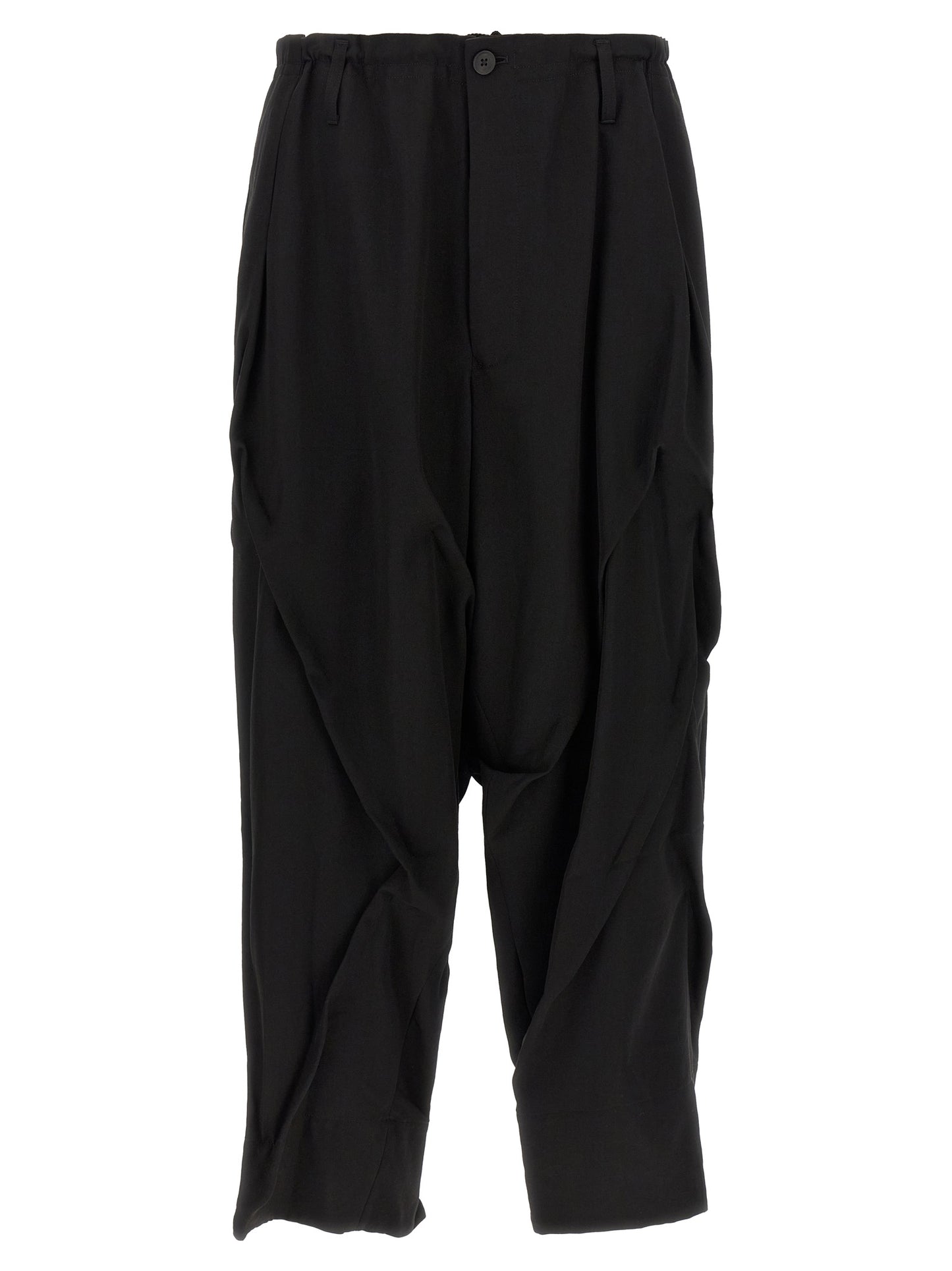 Black Wool Casual Pants