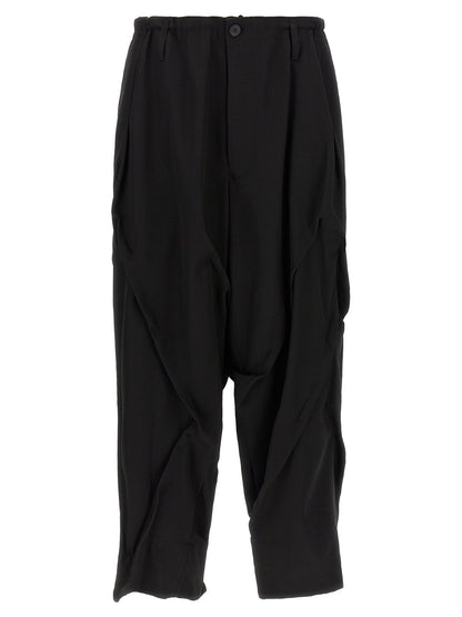 Black Wool Casual Pants