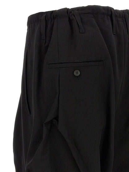 Black Wool Casual Pants
