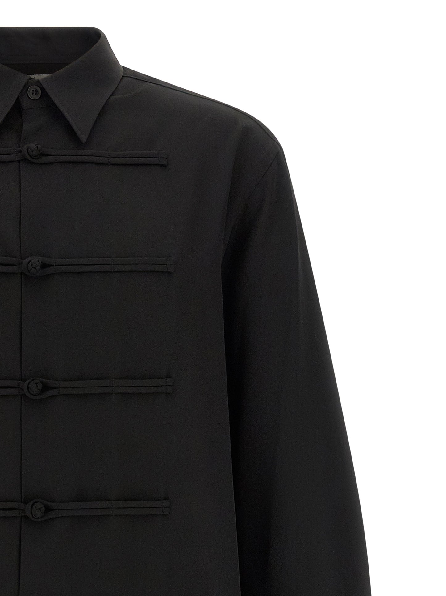 Black Wool Blouse