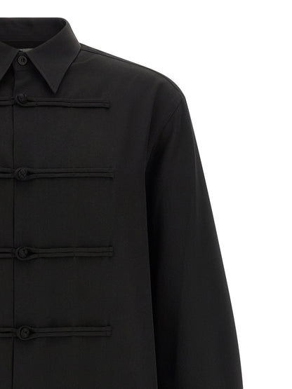 Black Wool Blouse