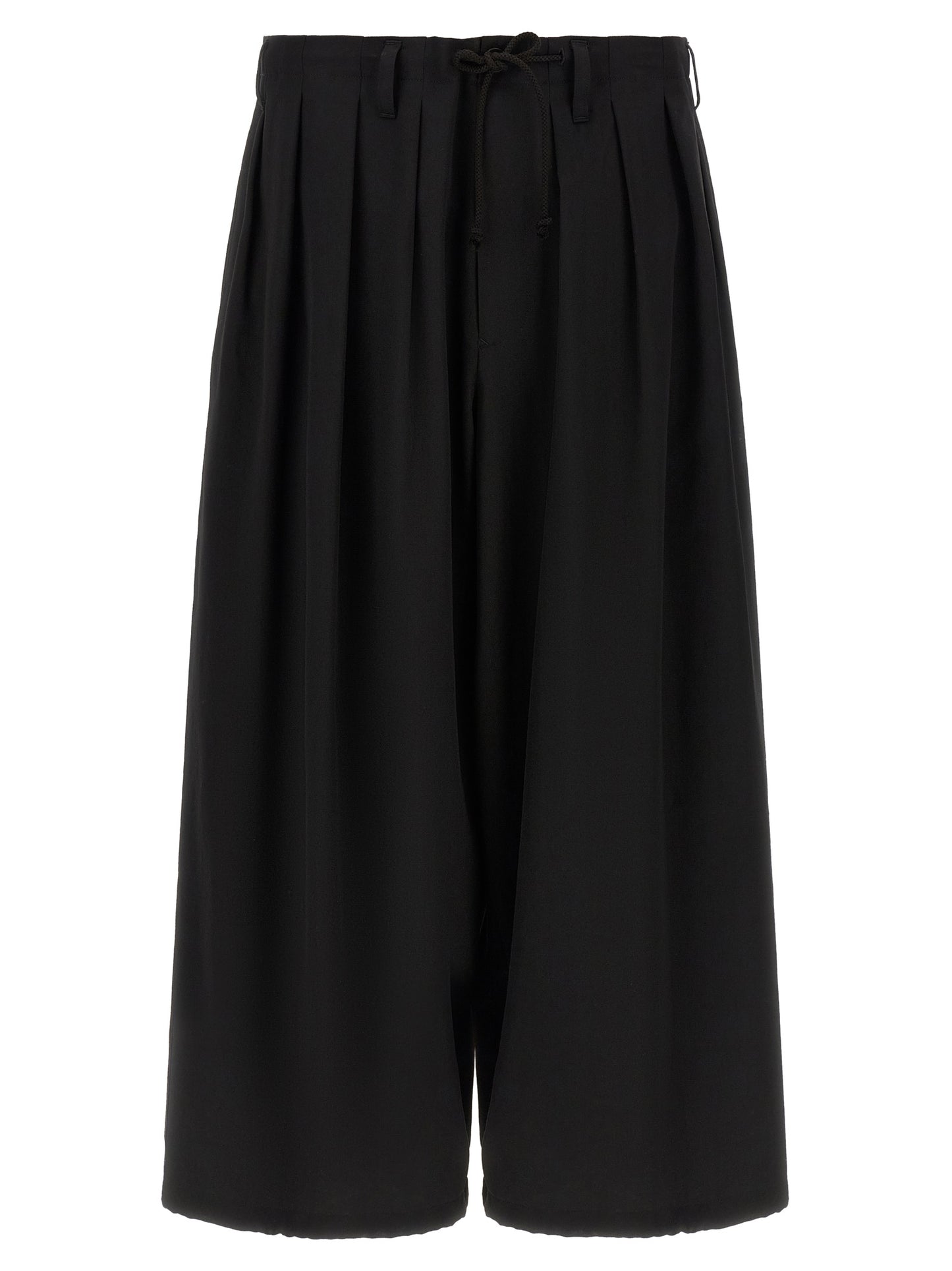 Black Wool Casual Pants