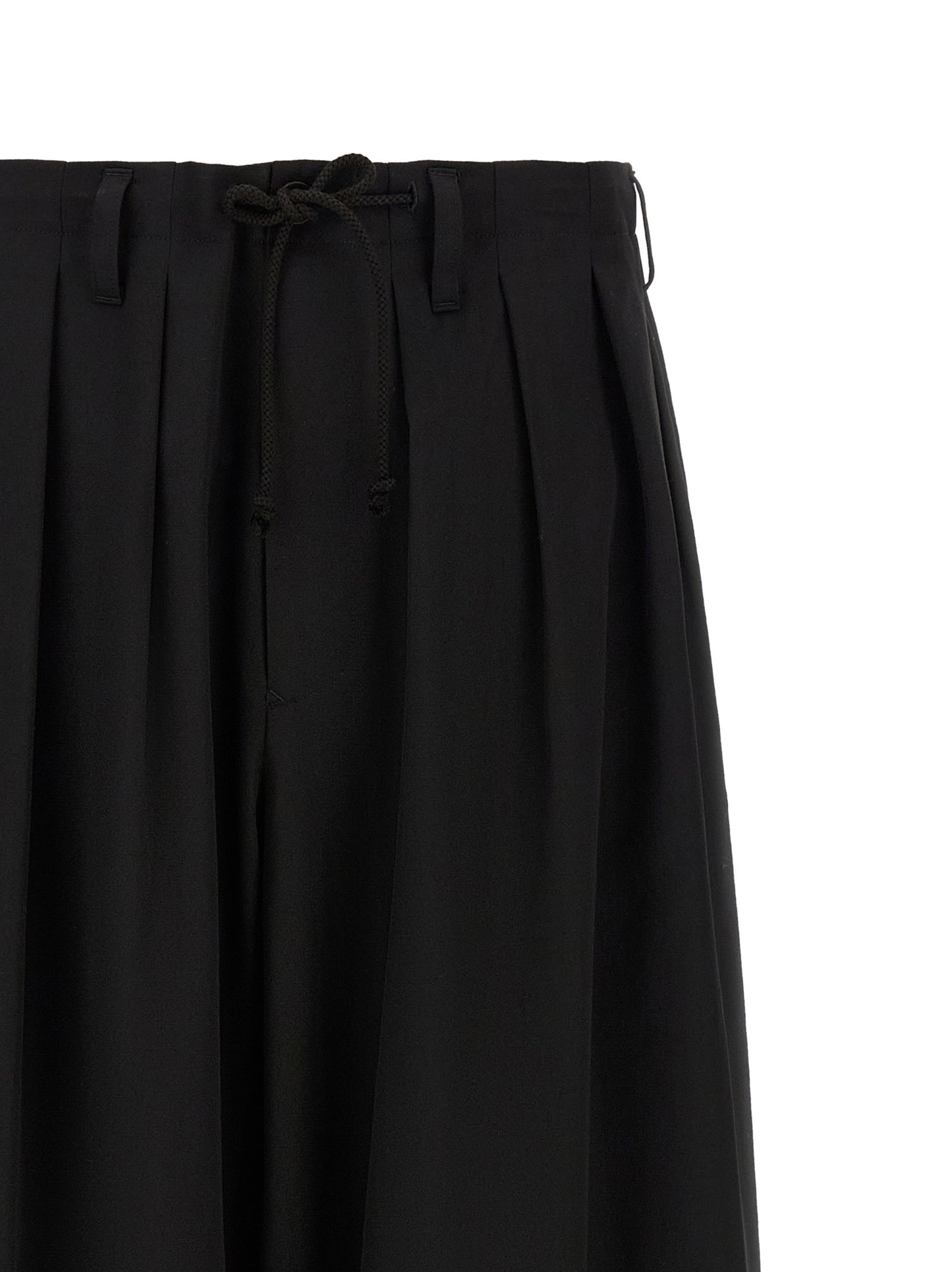Black Wool Casual Pants
