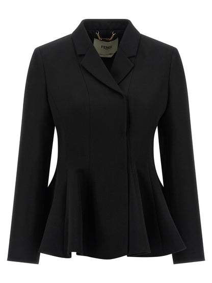 Black Virgin Wool Blazer