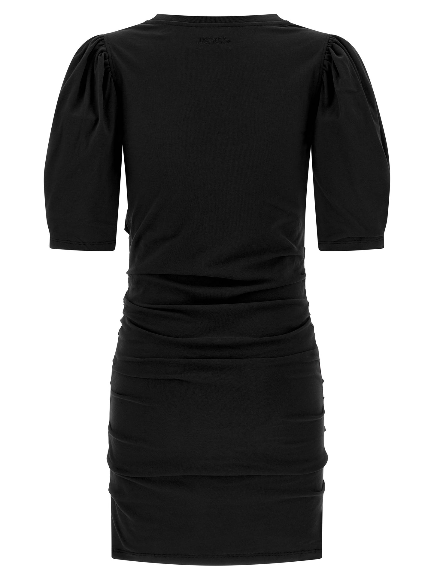 Black Cotton Short Dress
