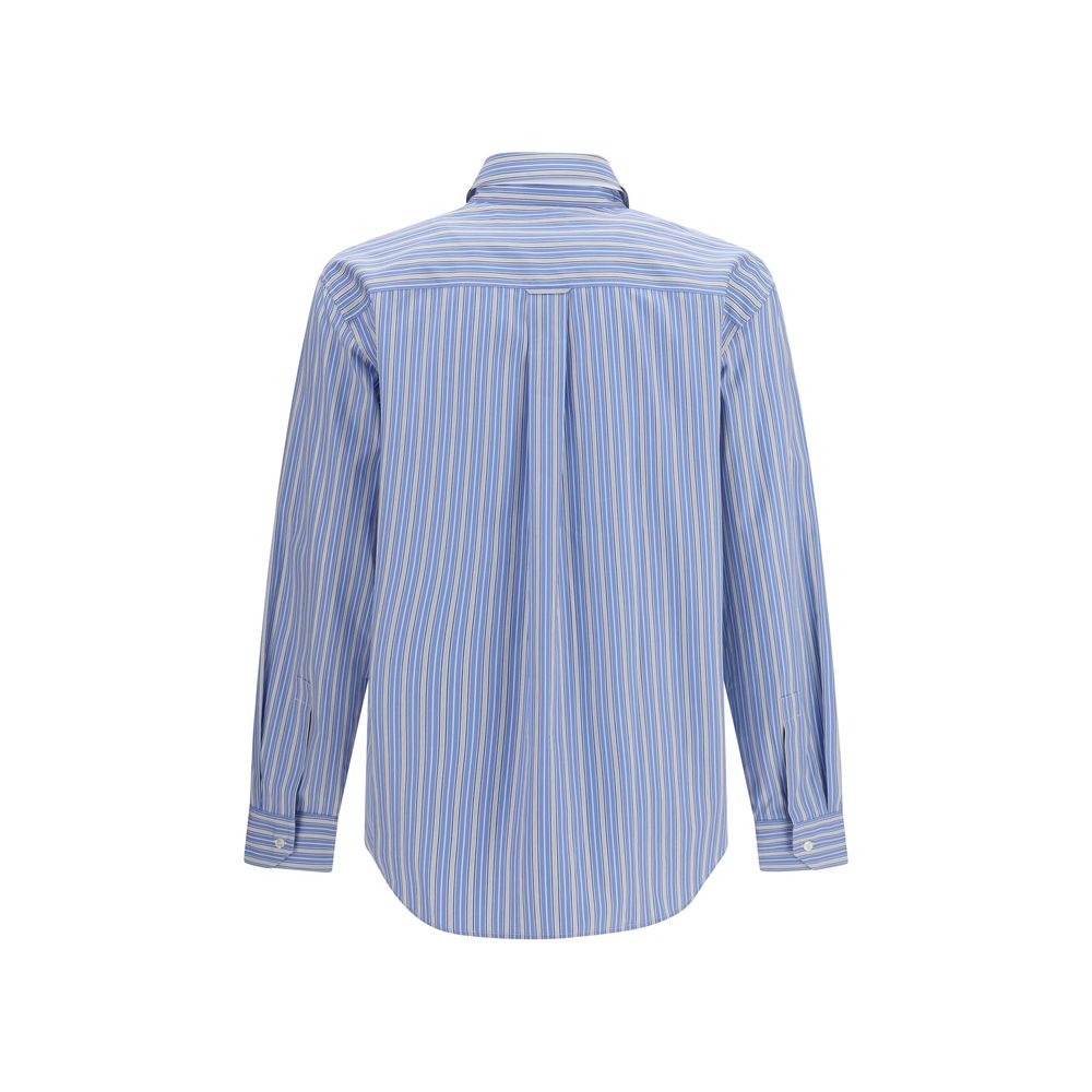 Blue Cotton Pattern Shirt