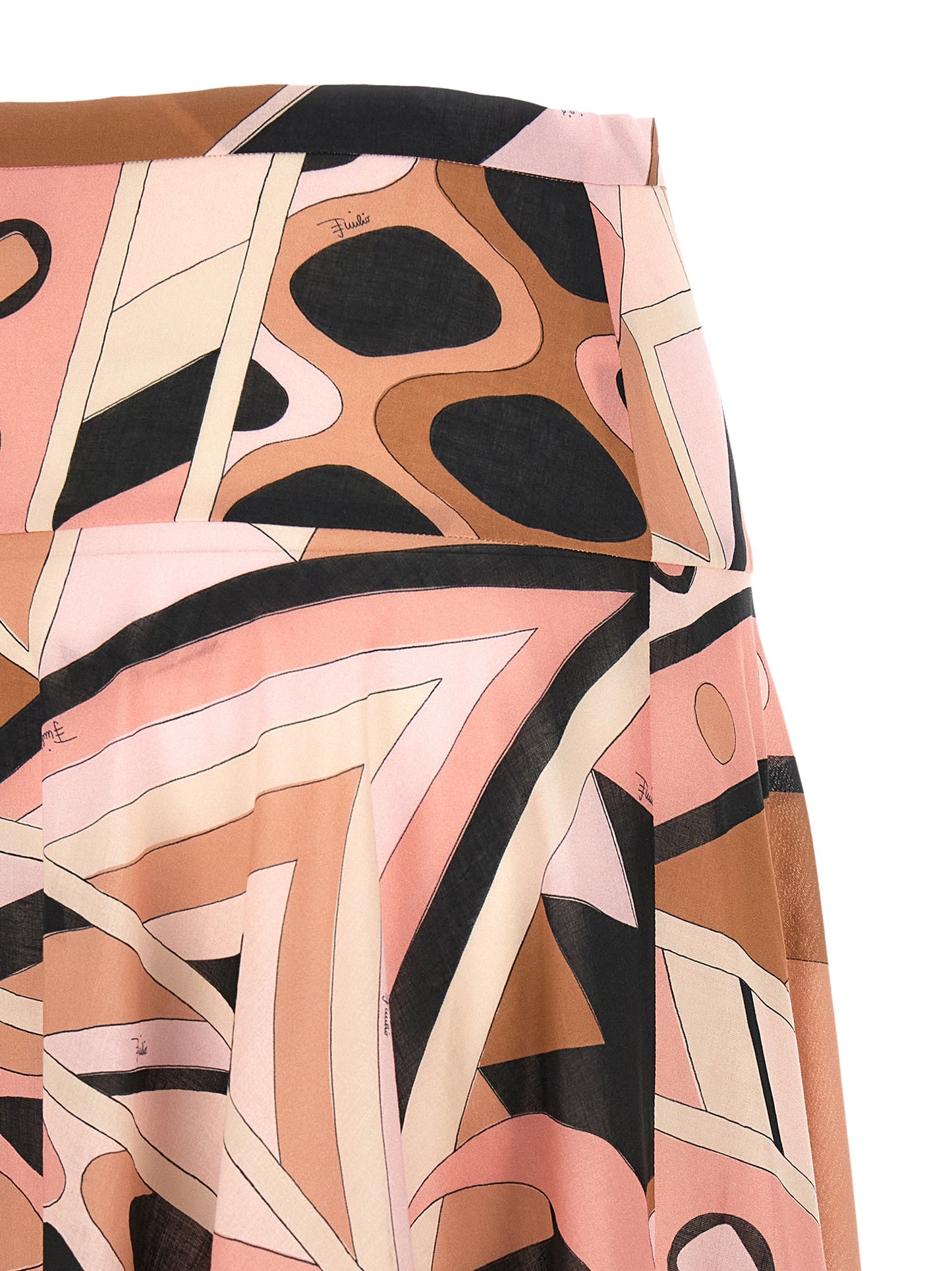 Multicolor Cotton Mini Skirt