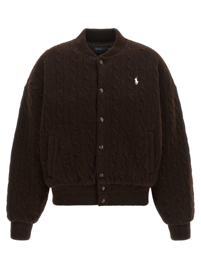 Brown Wool Bomber