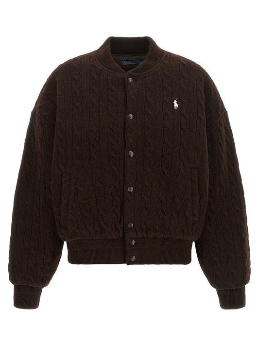 Brown Wool Bomber