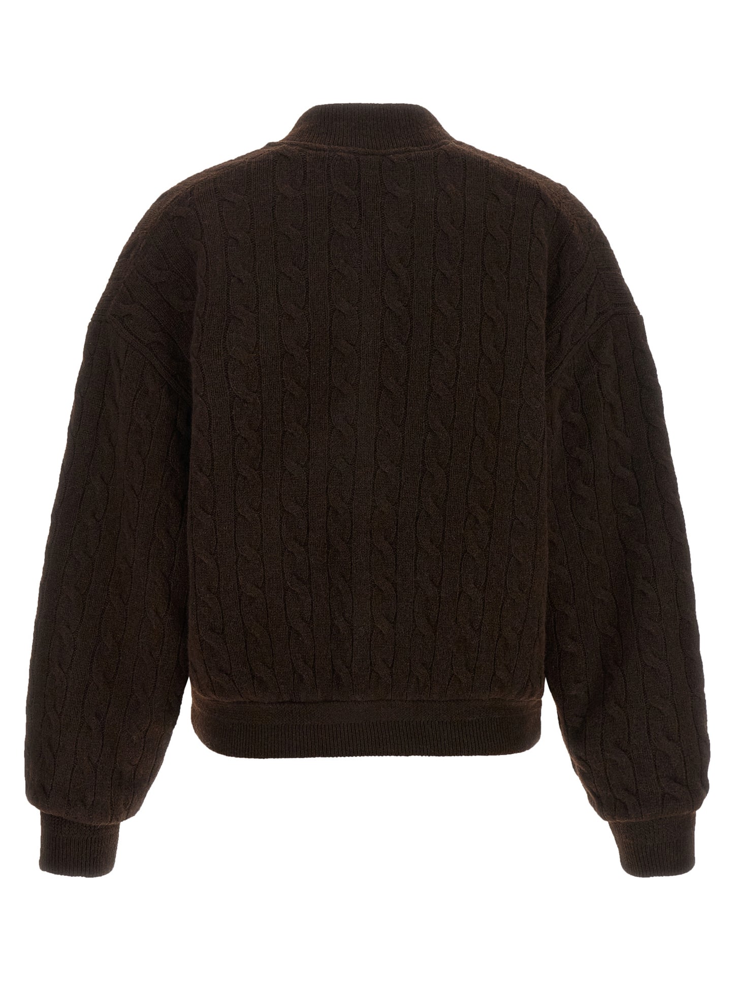 Brown Wool Bomber