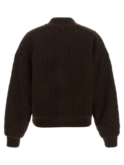 Brown Wool Bomber