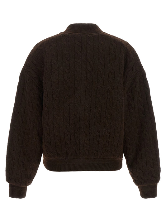 Brown Wool Bomber