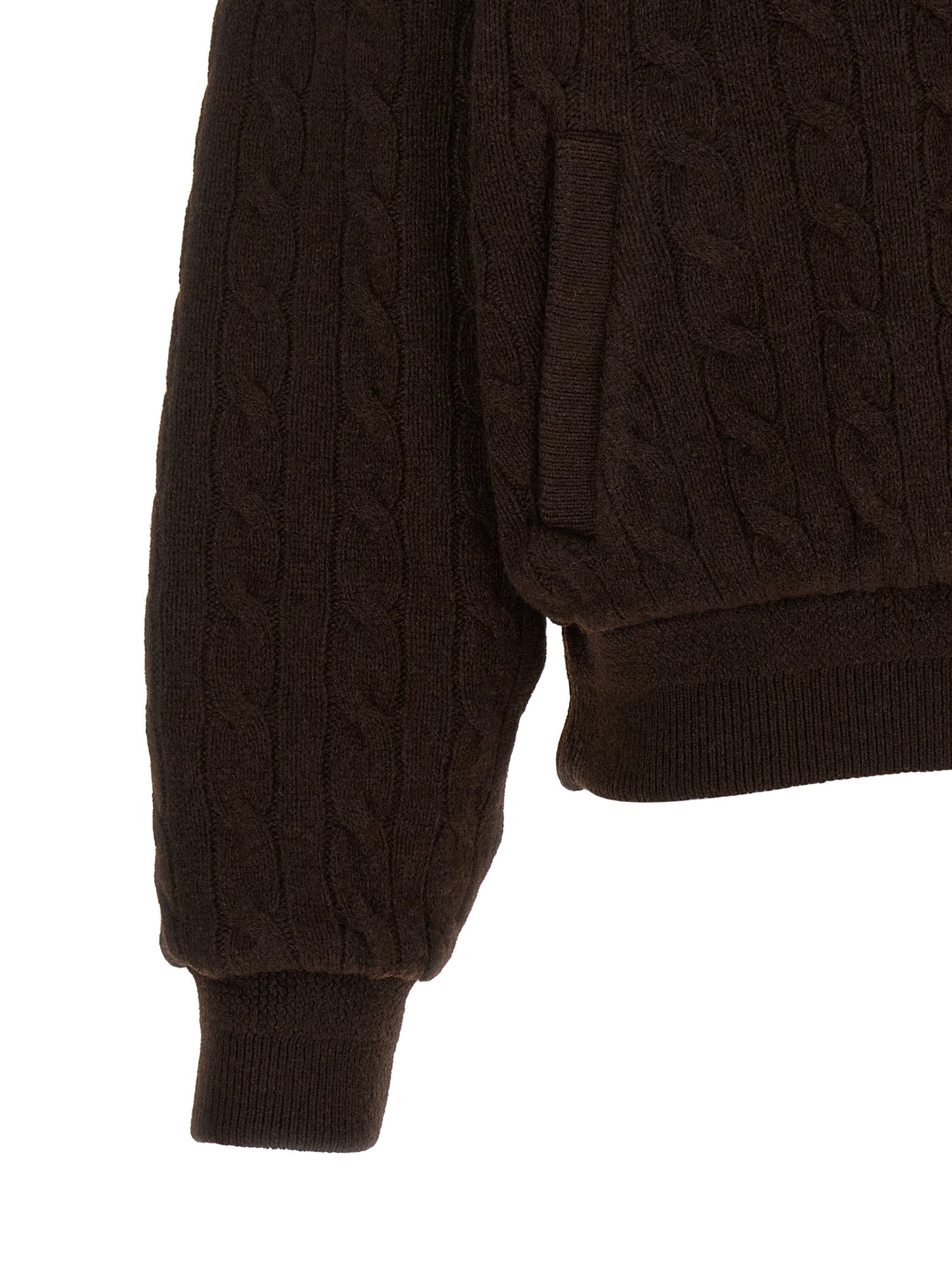 Brown Wool Bomber