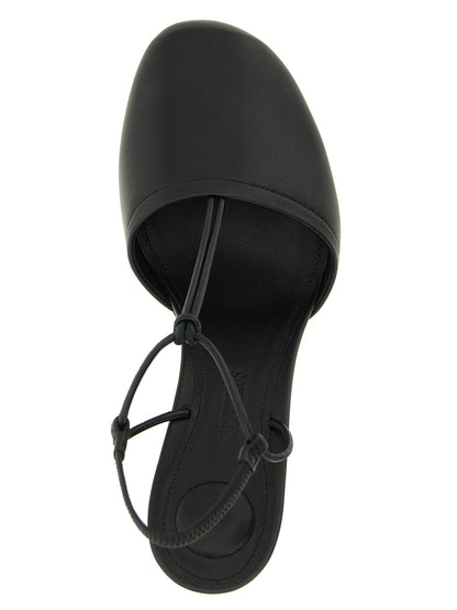 Black Lamb Leather High Heel Pumps