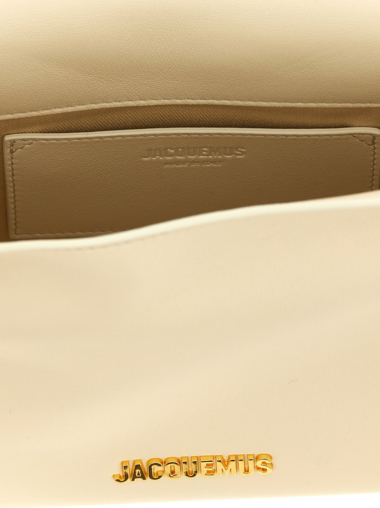 White Lamb Leather Clutch Bag