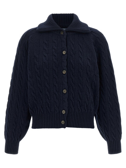 Blue Wool Cardigan