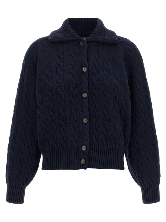 Blue Wool Cardigan