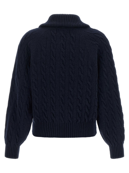 Blue Wool Cardigan