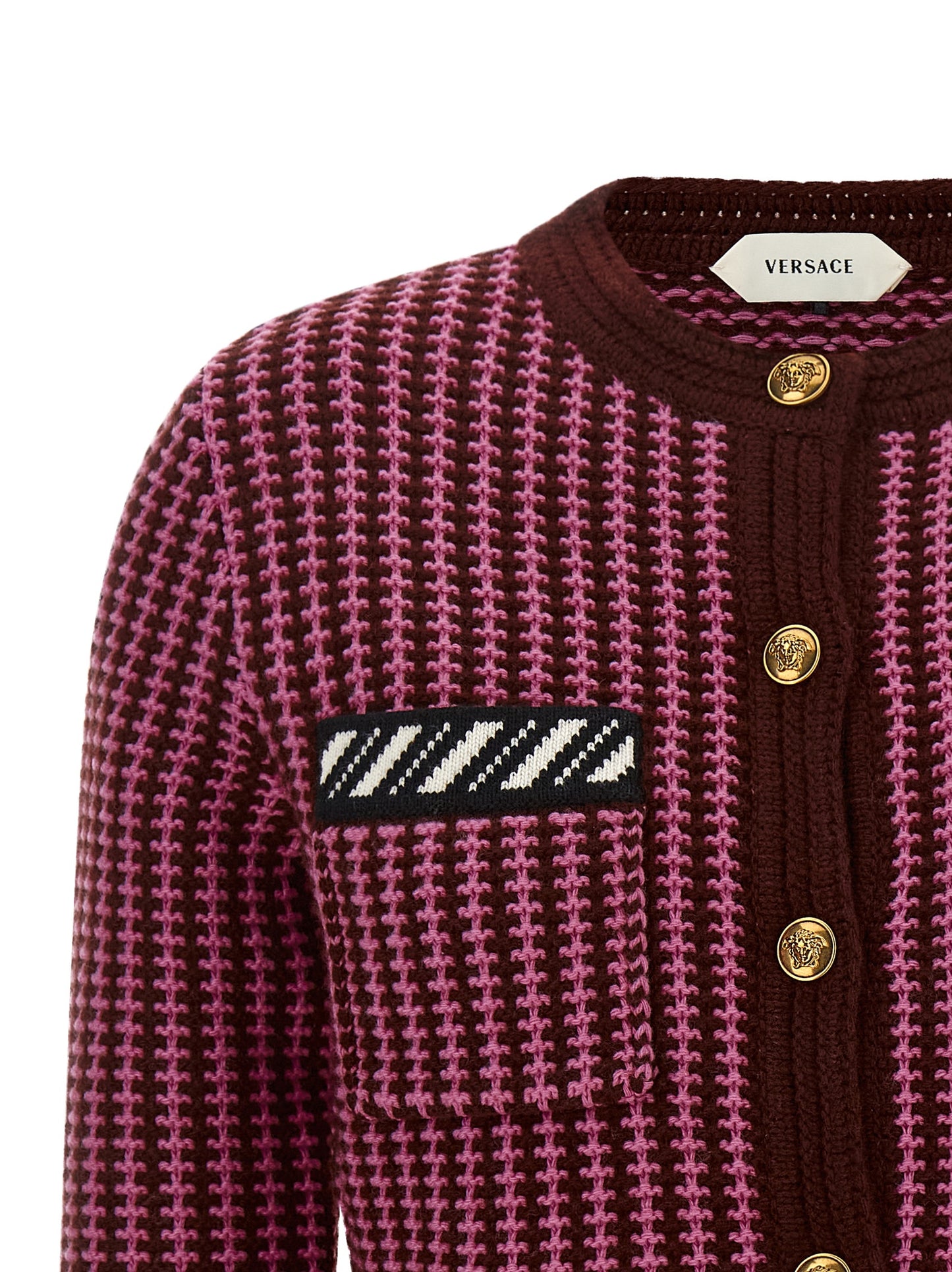 Multicolor Virgin Wool Cardigan
