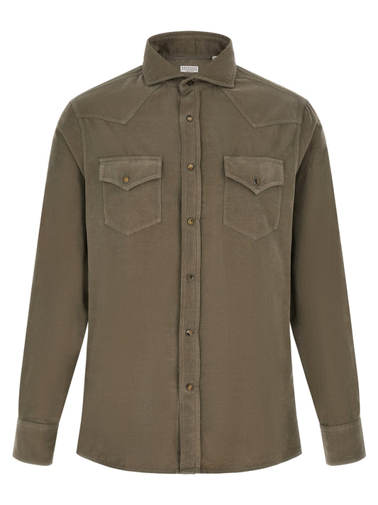 Bicolor Cotton Blouse