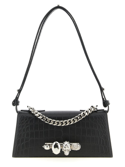 Black Calfskin Shoulder Bag