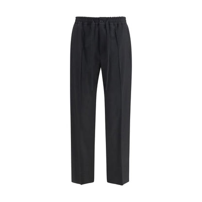 Black Cotton Chino Pants